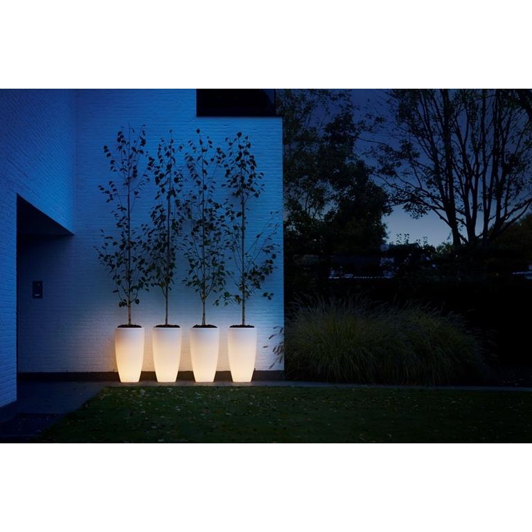 verlichte bloempot buitenverlichting tuinverlichting